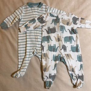 Long Sleeve Baby Onesies - 2pk